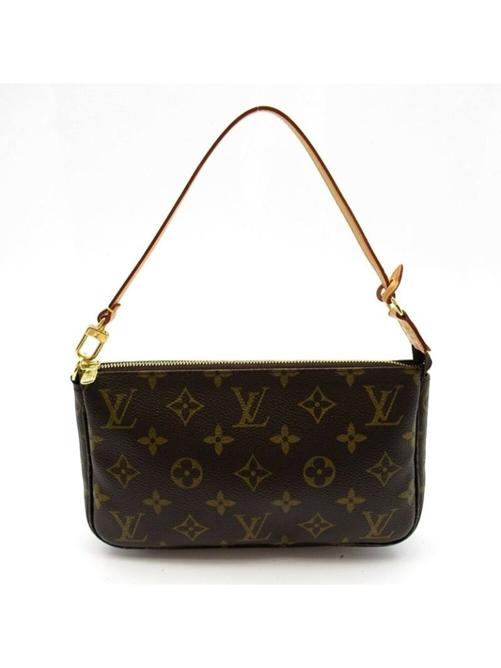 Louis Vuitton Pochette Accessoires Monogram Handbag Brown